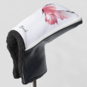 Waterverf vlinder aangepaste naam putter golfheadcover (3/4 voorkant)