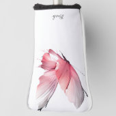 Waterverf vlinder aangepaste naam putter golfheadcover (Draai 90)
