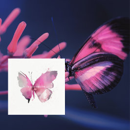 Waterverf vlinder Baby shower gepersonaliseerd Servet