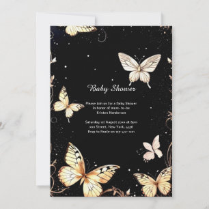 Waterverf Vlinder Baby shower Invitation Kaart