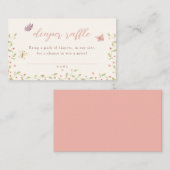 Waterverf Vlinder Baby shower Luier Raffle Informatiekaartje