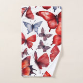 Waterverf vlinder bad handdoek (Handdoek)