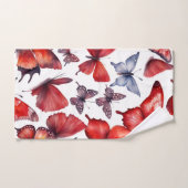 Waterverf vlinder bad handdoek (Handdoek)