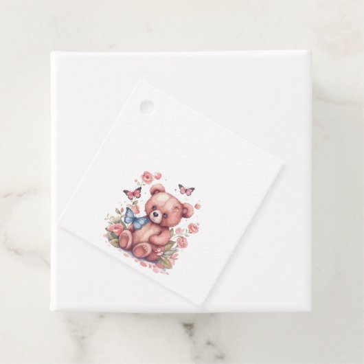 Waterverf vlinder Beer Bedankjes Labels (In situ)