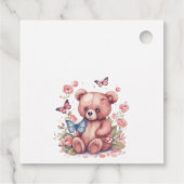 Waterverf vlinder Beer Bedankjes Labels (Achterkant)