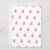 Waterverf Vlinder & Bijen Paarse Wildbloem Bedankkaart (Achterkant)