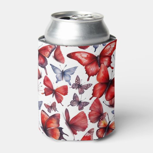 Waterverf vlinder blikjeskoeler (Blikje Voorkant)