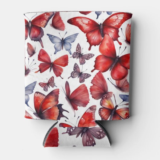 Waterverf vlinder blikjeskoeler (Voorkant)