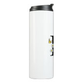 Waterverf Vlinder Bloem Monogram Letter K Thermosbeker (Gedraaid links)