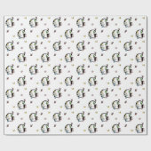 Waterverf Vlinder Bloemige Monogram Letter G Cadeaupapier (Vlak)