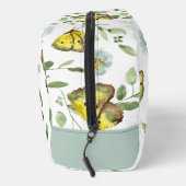 Waterverf Vlinder bloemmotief Monogrammed Toilettasje (Rechts)