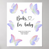 Waterverf vlinder, boeken voor baby poster (Voorkant)
