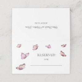 Waterverf vlinder Bruiloft Gereserveerde Plaats Ka Plaatskaartje