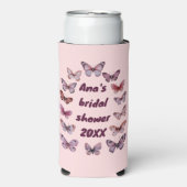 Waterverf vlinder Elegant Mooie Aangepaste  Seltzer Blikjeskoeler (Seltzer Voorkant)