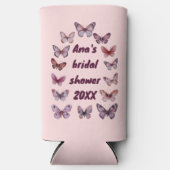 Waterverf vlinder Elegant Mooie Aangepaste  Seltzer Blikjeskoeler (Voorkant)