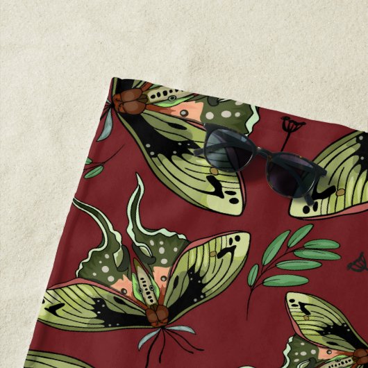 Waterverf vlinder en lavendel bloem Yoga Mat Strandlaken (In situ)