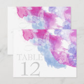 Waterverf vlinder framboos gelukzaligheid tafel Ka Briefkaart (Voorkant / Achterkant)