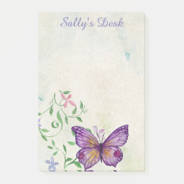 Waterverf Vlinder gepersonaliseerd Post-it® Notes