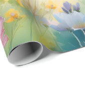  Waterverf vlinder in de vlindertuin Cadeaupapier (Rol Hoek)