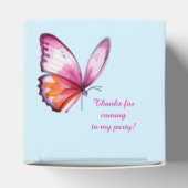 Waterverf vlinder in roze Paarse en blauw Bedankdoosjes (Bovenkant)