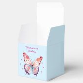 Waterverf vlinder in roze Paarse en blauw Bedankdoosjes (Geopend)