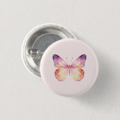 Waterverf Vlinder Kunst Ronde Button 3,2 Cm (Voorkant /achterkant)