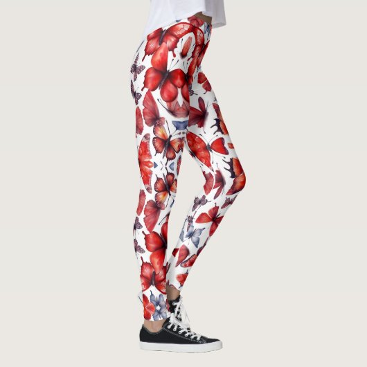 Waterverf vlinder leggings (Rechts)