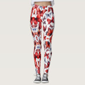 Waterverf vlinder leggings (Voorkant)