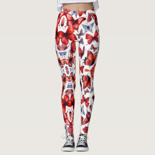 Waterverf vlinder leggings