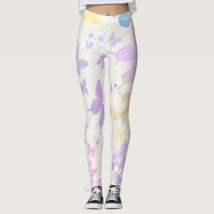 Waterverf vlinder leggings