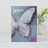 Waterverf Vlinder Moederdag Kaart (Staand voorkant)