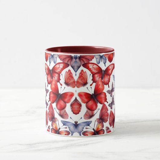 Waterverf vlinder mok (Midden)