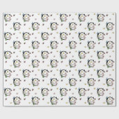 Waterverf Vlinder Monogram met Letter C Cadeaupapier (Vlak)