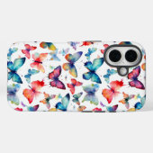 Waterverf Vlinder Patroon Case-Mate iPhone Case (Achterkant (horizontaal))