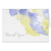 Waterverf vlinder Periwinkle limonade Dank u (Voorkant Horizontaal)