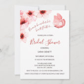 Waterverf vlinder | QR-code Vrijgezellenfeest Kaart (Voorkant)