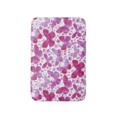 Waterverf vlinder roze badmat (Voorkant Verticaal)
