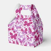 Waterverf vlinder roze bedankdoosjes (Achterkant)
