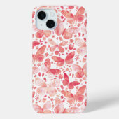Waterverf vlinder roze Case-Mate iPhone case (Achterkant)