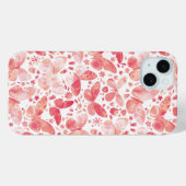 Waterverf vlinder roze Case-Mate iPhone case (Achterkant (horizontaal))