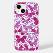 Waterverf vlinder roze Case-Mate iPhone case (Achterkant)