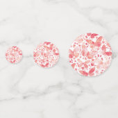 Waterverf vlinder roze confetti (Voorkanten)
