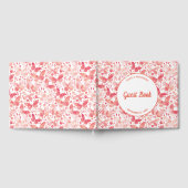 Waterverf vlinder roze gastenboek (Volledig)