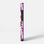 Waterverf vlinder roze iPhone hoesje (Linkerkant)