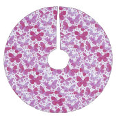 Waterverf vlinder roze kerstboom rok (Voorkant)