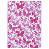 Waterverf vlinder roze klembord (Achterkant)