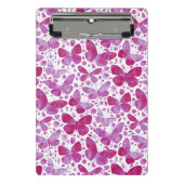 Waterverf vlinder roze mini klembord (Voorkant)
