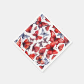 Waterverf vlinder servet (Hoek)