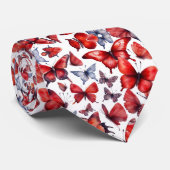 Waterverf vlinder stropdas (Opgerold)