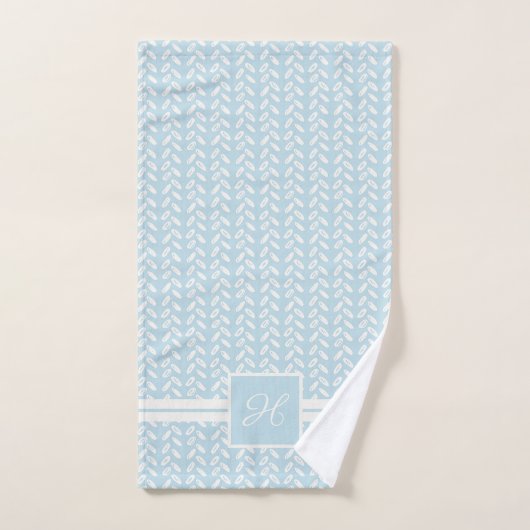 Waterverf vlinderblauw patroonhanddoek bad handdoek (Handdoek)